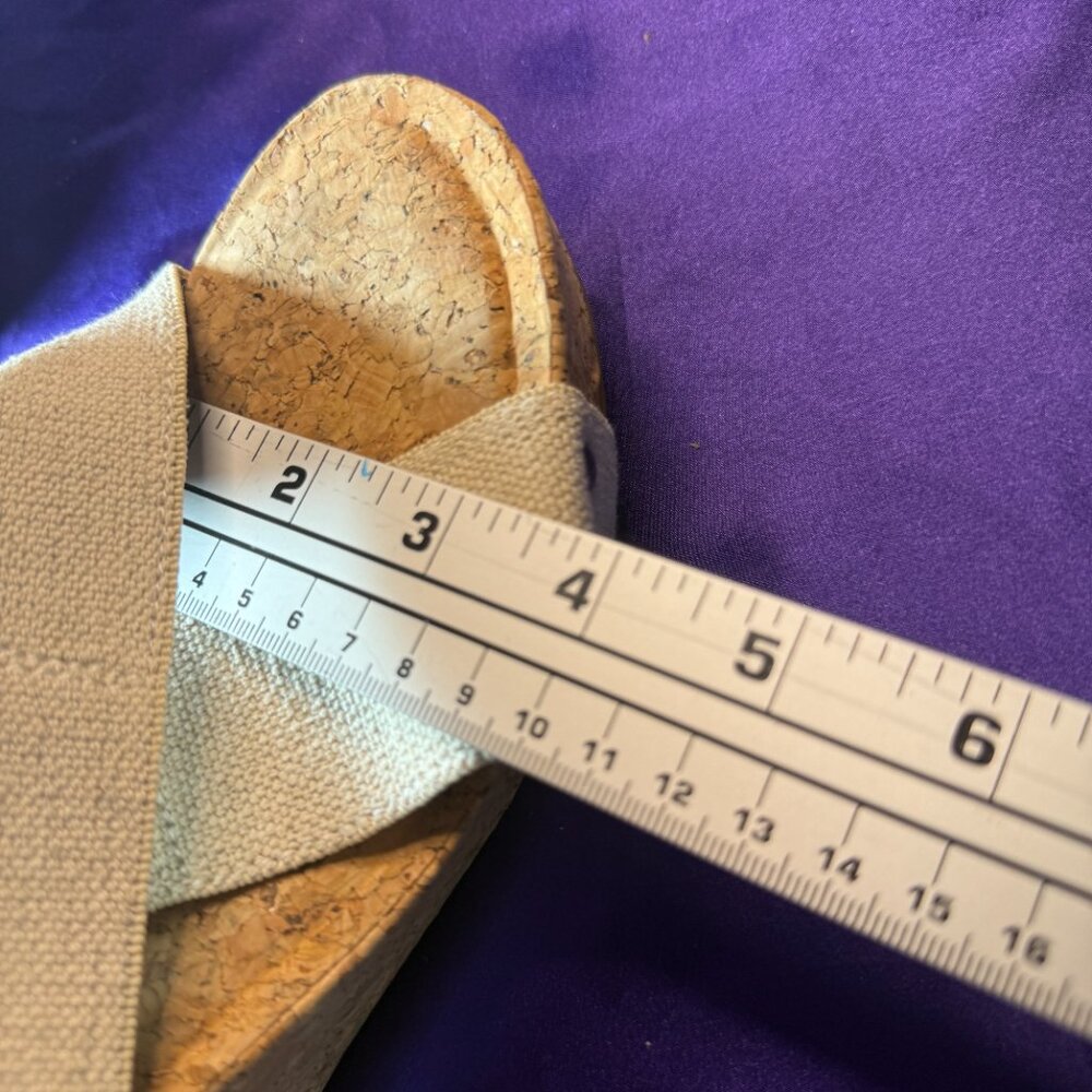 NEW๐Michael Comfy Platform Criss Cross X Straps Wedge Slip-On Sandals - Picture 9 of 12
